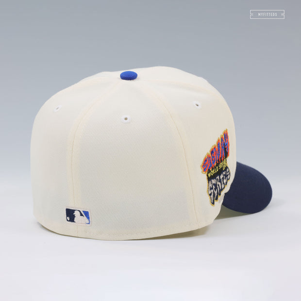 NEW YORK YANKEES AND METS 2000 WORLD SERIES SUBWAY SERIES 25TH ANNIVERSARY NEW ERA CAP