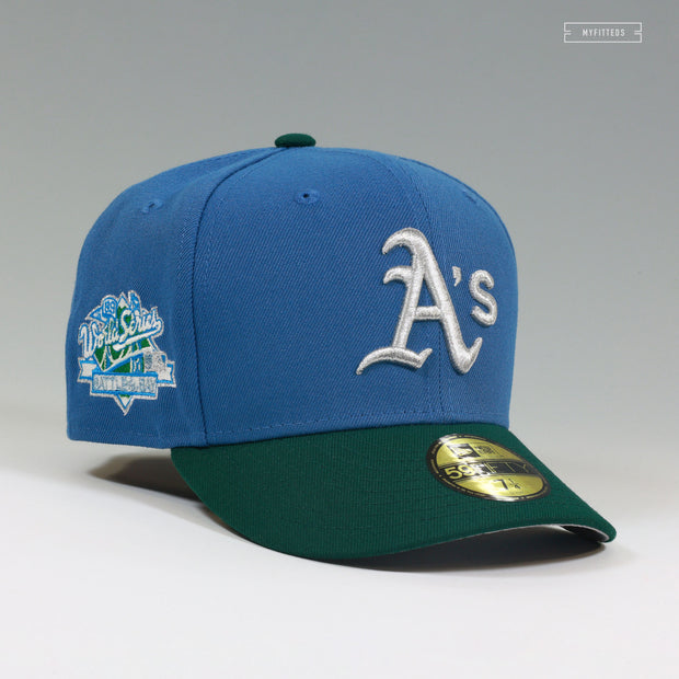 OAKLAND ATHLETICS 1989 WS BATTLE OF THE BAY ARKHAM ASYLUM BY AMS23 NEW ERA FITTED CAP