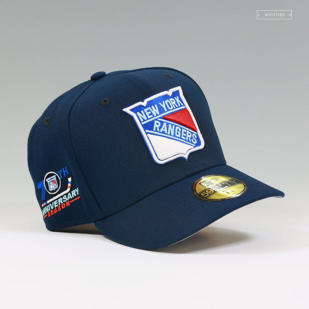 NEW YORK RANGERS 70TH ANNIVERSARY SEASON NIGHTSHADE NEW ERA FITTED CAP