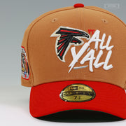 ATLANTA FALCONS VS ALL Y'ALL 25TH ANNIVERSARY CIGARS AND TROPHIES NEW ERA FITTED CAP