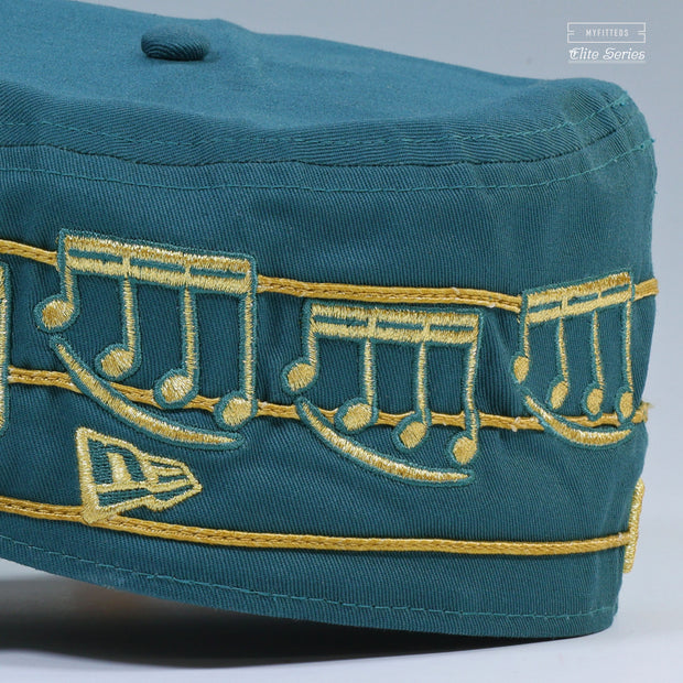 NEW ORLEANS ZEPHYR ELITE SERIES THE LEGEND OF ZELDA MUSIC NOTES INSPIRED NEW ERA PILLBOX HAT