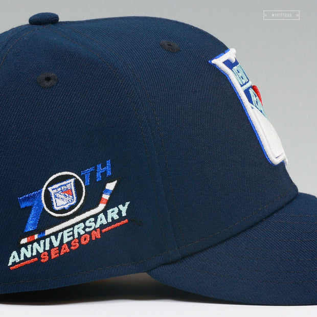 NEW YORK RANGERS 70TH ANNIVERSARY SEASON NIGHTSHADE NEW ERA FITTED CAP