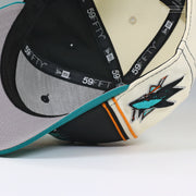 SAN JOSE SHARKS OPEN WATER BY JEFF MCMILLAN ARTIST SERIES DIAGONAL BLOCK NEW ERA HAT