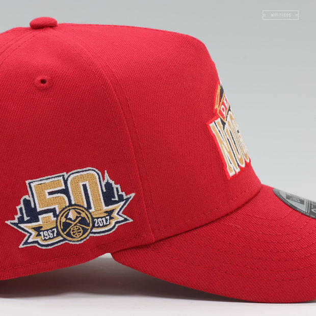 DENVER NUGGETS 1967-2017 50TH ANNIVERSARY NBA HWC 9FIFTY A-FRAME NEW ERA SNAPBACK
