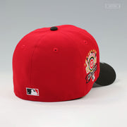 CHICAGO CUBS FLIPPED AND MIRRORED 1990 MLB ALL-STAR GAME SCARLET JET BLACK NEW ERA CAP