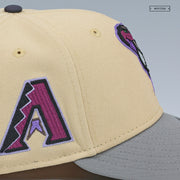 ARIZONA DIAMONDBACKS CROCHET CHAIN STITCHED OROCHIMARU INSPIRED NEW ERA FITTED CAP