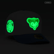 CHICAGO CUBS 1962 ALL-STAR GAME GLOW IN THE DARK CUB WHITE OUT NEW ERA FITTED CAP