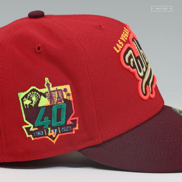 LAS VEGAS WHALES X GAMBLERS THEME NIGHT 40TH ANNIVERSARY NEW ERA FITTED CAP