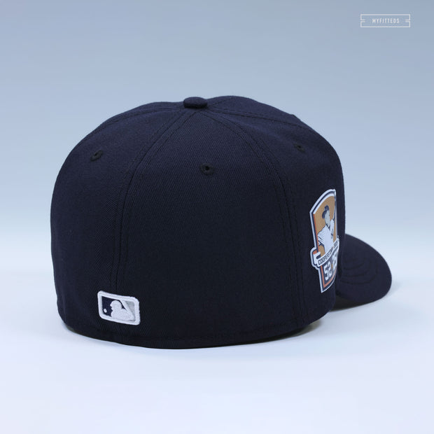 NEW YORK YANKEES CC SABATHIA 52 IN 25 COOPERSTOWN HOF ON-FIELD NEW ERA FITTED CAP