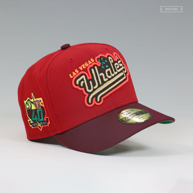 LAS VEGAS WHALES X GAMBLERS THEME NIGHT 40TH ANNIVERSARY NEW ERA FITTED CAP