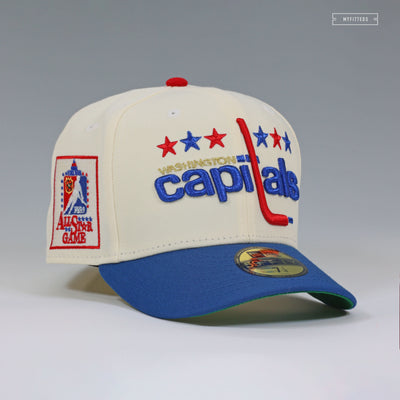 WASHINGTON CAPITALS 1982 34TH NHL ALL STAR GAME OFF WHITE NEW ERA FITTED CAP