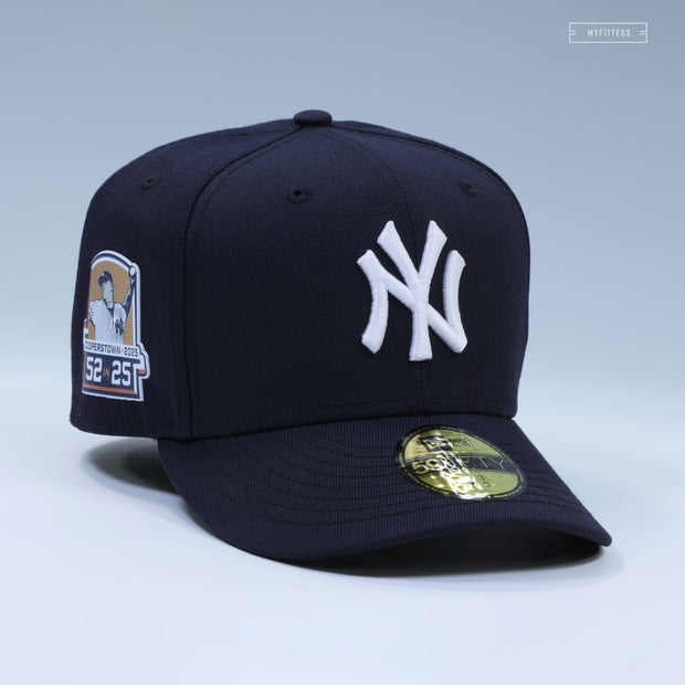 NEW YORK YANKEES CC SABATHIA 52 IN 25 COOPERSTOWN HOF ON-FIELD NEW ERA FITTED CAP