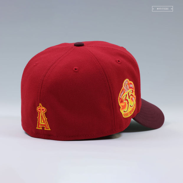 ANAHEIM ANGELS 35TH ANNIVERSARY DANTE'S INFERNO ANGEL OF DEATH NEW ERA FITTED CAP
