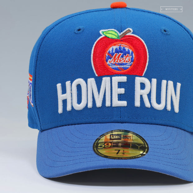 NEW YORK METS JUAN SOTO HOME RUN APPLE VINTAGE WEATHERED LOOK NEW ERA FITTED CAP