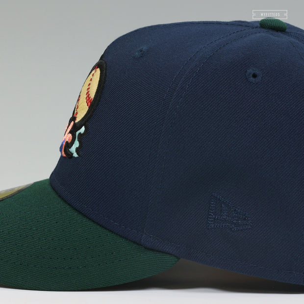 GWINNETT STRIPERS 15 SEASONS NIGHTSHADE EMERALD STONE NEW ERA FITTED CAP