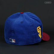SAN DIEGO PADRES SUPERMAN INSPIRED GRADIENT JERSEY WORD MARK NEW ERA FITTED CAP