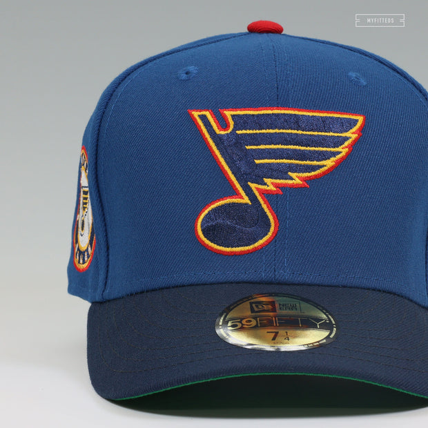 ST. LOUIS BLUES VINTAGE ALTERNATE THROWBACK JERSEY INSPIRED NEW ERA FITTED CAP