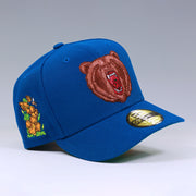 CALIFORNIA GRIZZLY BEAR AND CALIFORNIA POPPY THE GOLDEN STATE NEW ERA FITTED CAP