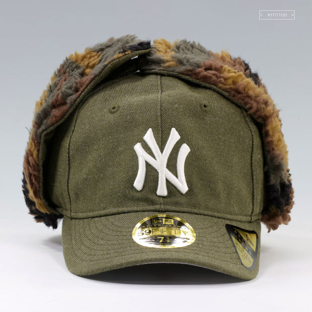 NEW YORK YANKEES X THREE LOOMS JAPAN X NEW ERA CAMO SHERPA DOG EAR NEW ERA CAP