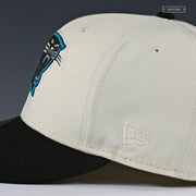 CAROLINA PANTHERS 2002 NFL DRAFT OFF WHITE JULIUS PEPPERS NEW ERA FITTED CAP