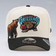 VANCOUVER GRIZZLIES GROWLING GRIZZLY OFF WHITE 9FIFTY A-FRAME NEW ERA SNAPBACK