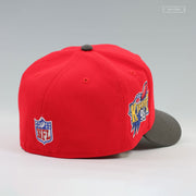 TAMPA BAY BUCCANEERS 1998 NFL DRAFT ALTERNATE SCARLET PEWTER NEW ERA FITTED CAP