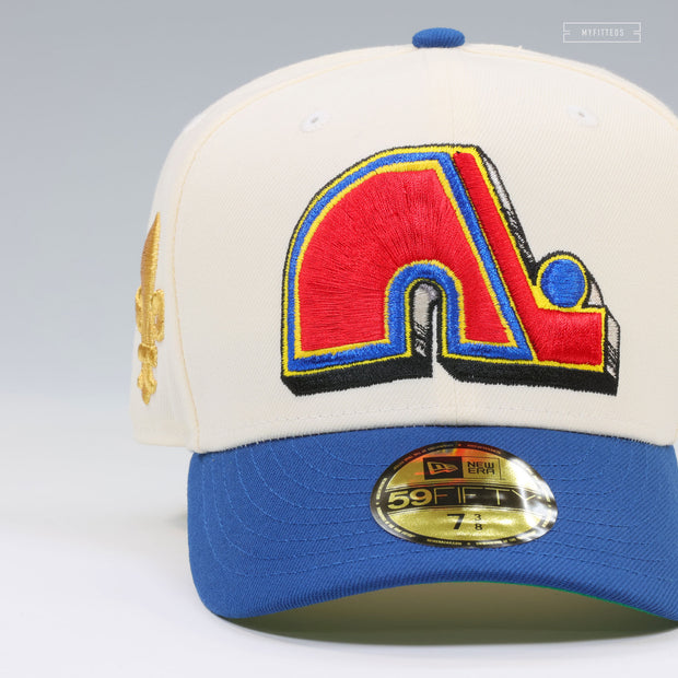 QUEBEC NORDIQUES FLEUR DE LIS SHADOW PROLIFIC MOBILE SUIT GUNDAM INSPIRED NEW ERA FITTED CAP