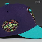 ARIZONA DIAMONDBACKS 2001 WORLD SERIES LAUREL SNAKE NEW ERA FITTED CAP