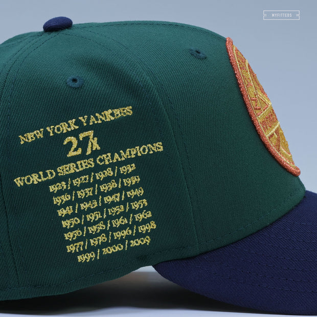 NEW YORK YANKEES 1943 WORLD SERIES 27X WORLD SERIES CHAMPIONS CASINO NEW ERA FITTED CAP