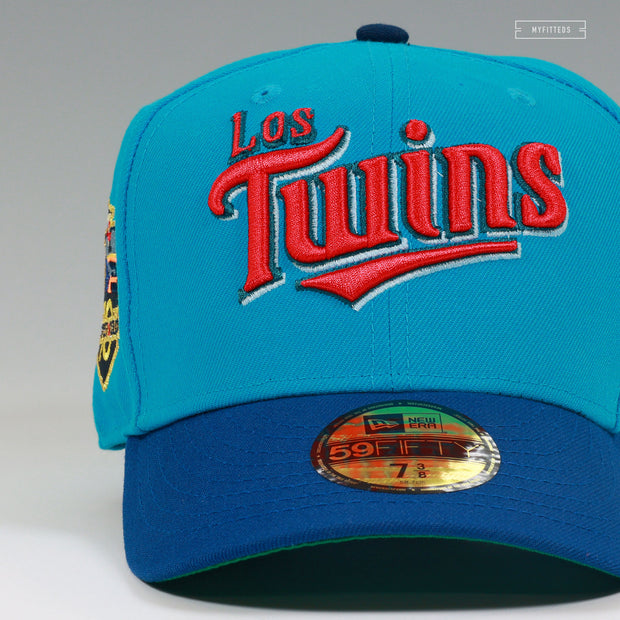 MINNESOTA TWINS X LOS TWINS TARGET FIELD 10 SEASONS 1000 LAKES NEW ERA FITTED CAP