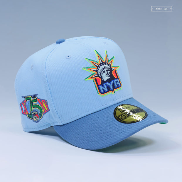 NEW YORK RANGERS 75TH ANNIVERSARY AURORA BOREALIS OF 2024 NEW ERA FITTED CAP