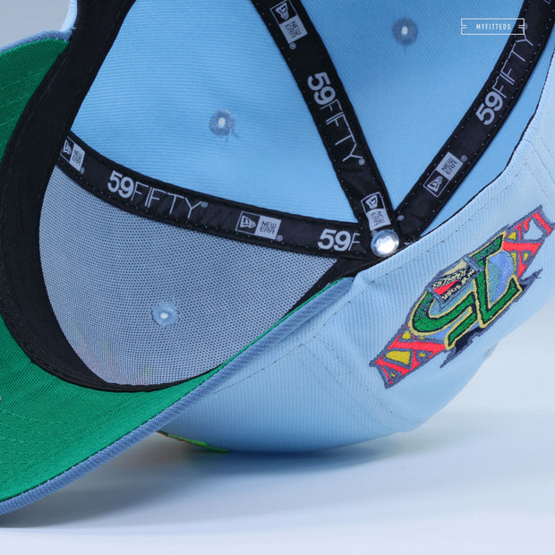 NEW YORK RANGERS 75TH ANNIVERSARY AURORA BOREALIS OF 2024 NEW ERA FITTED CAP