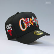 CHICAGO BULLS GRAFFITI JET BLACK NEW ERA 59FIFTY FITTED CAP