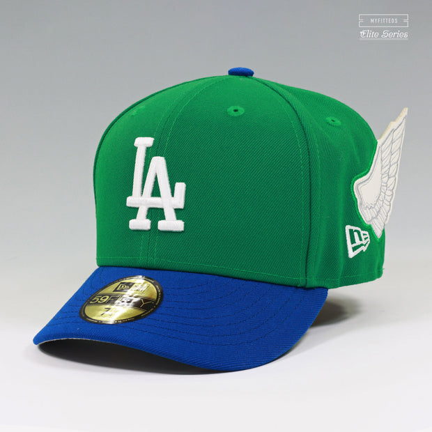 LOS ANGELES DODGERS LUIGI INSPIRED ELITE SERIES WING CAP NEW ERA FITTED CAP