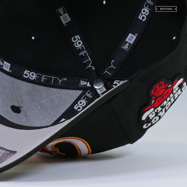 CHICAGO BULLS GRAFFITI JET BLACK NEW ERA 59FIFTY FITTED CAP