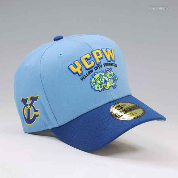 AMARILLO SOD POODLES YELLOW CITY PIGWEEDS ALTERNATE IDENTITY NEW ERA FITTED CAP