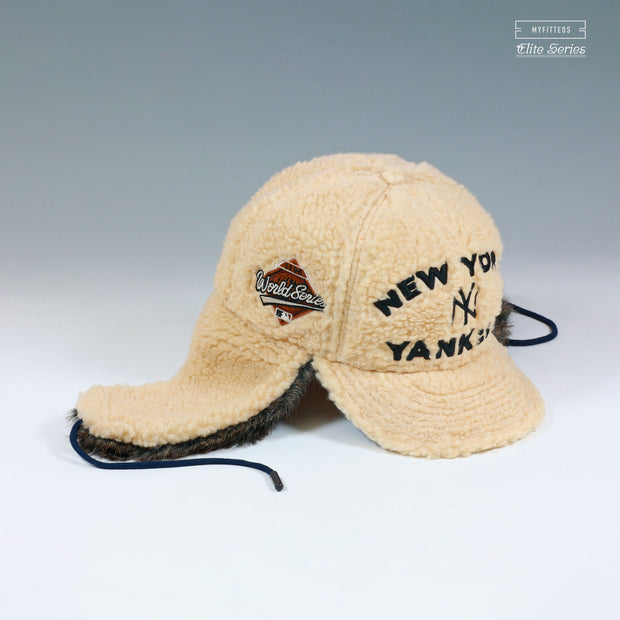 NEW YORK YANKEES 1996 WORLD SERIES SHERPA TRAPPER DOG EAR ELITE SERIES NEW ERA FITTED CAP