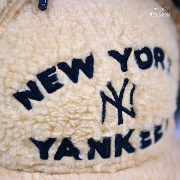 NEW YORK YANKEES 1996 WORLD SERIES SHERPA TRAPPER DOG EAR ELITE SERIES NEW ERA FITTED CAP