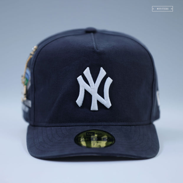 NEW YORK YANKEES TEAM FLAG PIN SIDE PENDANT 59FIFTY A-FRAME NEW ERA FITTED CAP