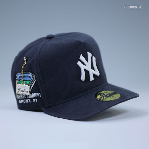 NEW YORK YANKEES TEAM FLAG PIN SIDE PENDANT 59FIFTY A-FRAME NEW ERA FITTED CAP