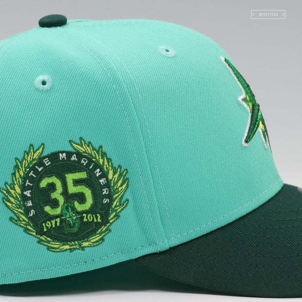 SEATTLE MARINERS 35TH ANNIVERSARY 2026 FIFA™ WORLD CUP™ POSTER INSPIRED NEW ERA FITTED CAP