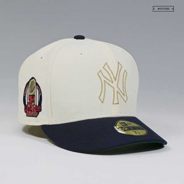 NEW YORK YANKEES DEREK JETER 5X WORLD SERIES CHAMPION OFF WHITE NEW ERA HAT