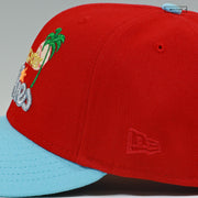 CLEARWATER PHILLIES CENTENNIAL SANGUINE RED DAYLIGHT NEW ERA FITTED CAP