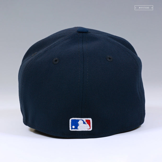 NEW YORK YANKEES CROSSED BATS MIDNIGHT NAVY / NIGHTSHADE NEW ERA FITTED CAP