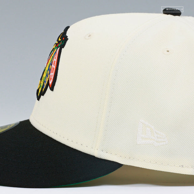 CHICAGO BLACKHAWKS 1991 NHL ALL-STAR GAME OFF WHITE NEW ERA FITTED CAP