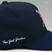 NEW YORK YANKEES CROSSED BATS MIDNIGHT NAVY / NIGHTSHADE NEW ERA FITTED CAP