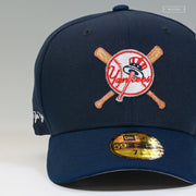 NEW YORK YANKEES CROSSED BATS MIDNIGHT NAVY / NIGHTSHADE NEW ERA FITTED CAP