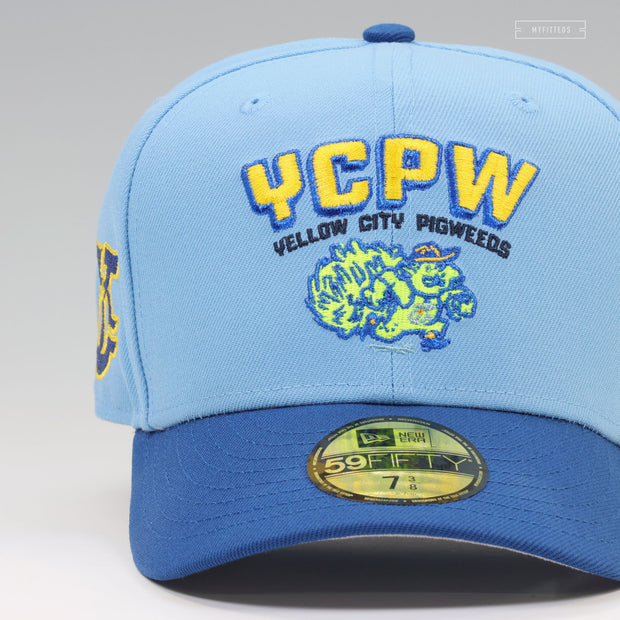 AMARILLO SOD POODLES YELLOW CITY PIGWEEDS ALTERNATE IDENTITY NEW ERA FITTED CAP