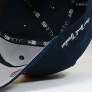 NEW YORK YANKEES CROSSED BATS MIDNIGHT NAVY / NIGHTSHADE NEW ERA FITTED CAP