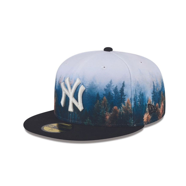 NEW YORK YANKEES PHOTO REAL AUTUMN FOLIAGE IN NEW YORK NEW ERA FITTED CAP